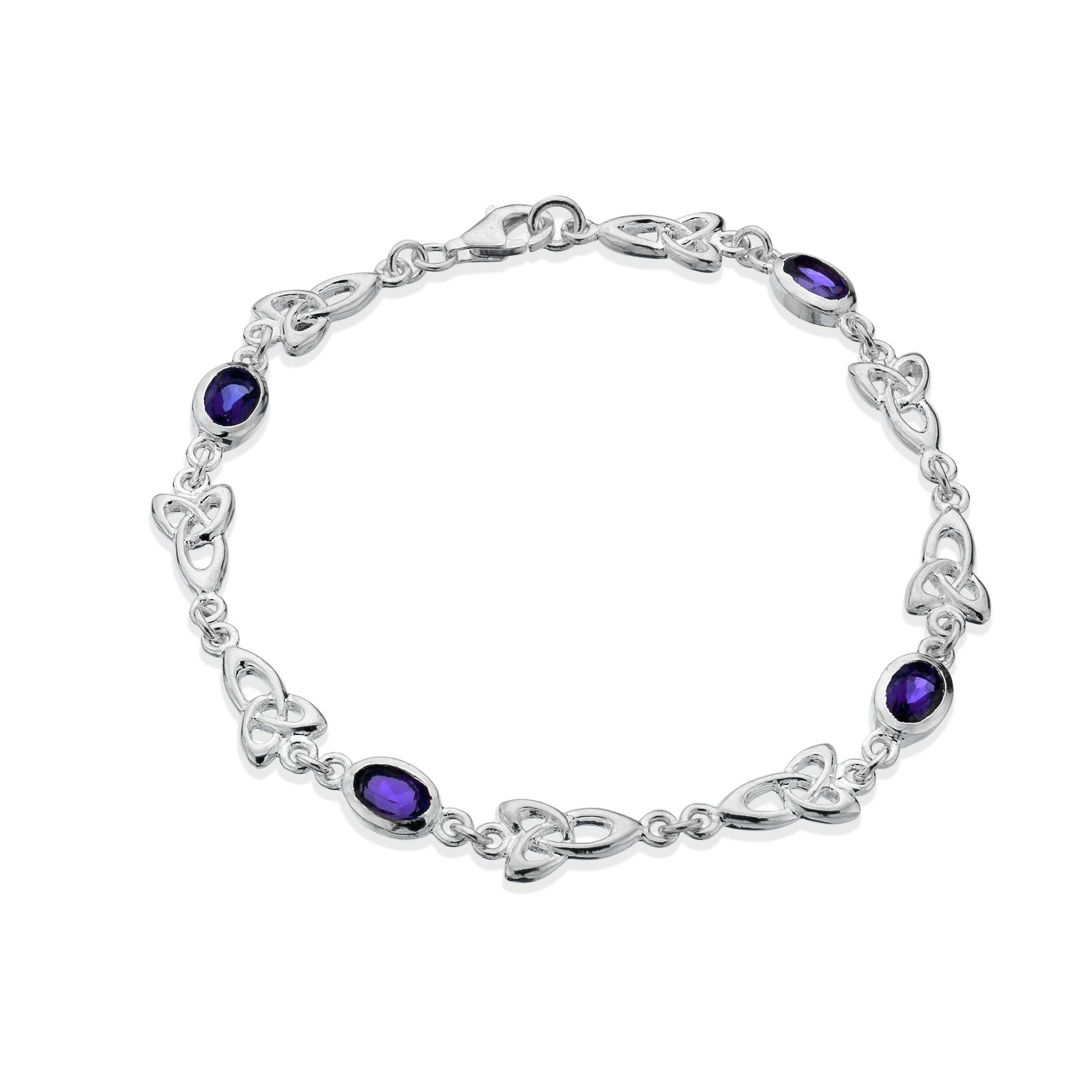 Amethyst Celtic Heritage Bracelet